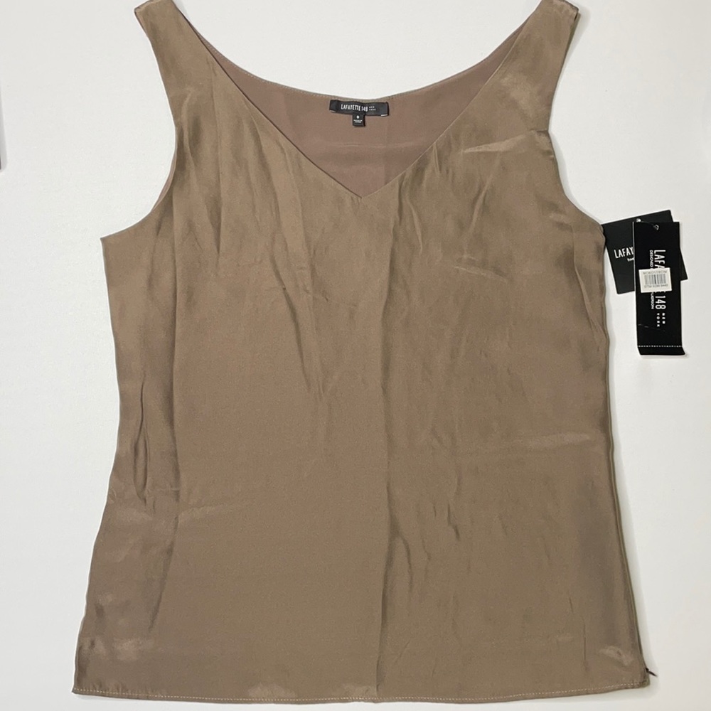 Lafayette 148 New York Tan Tank Top